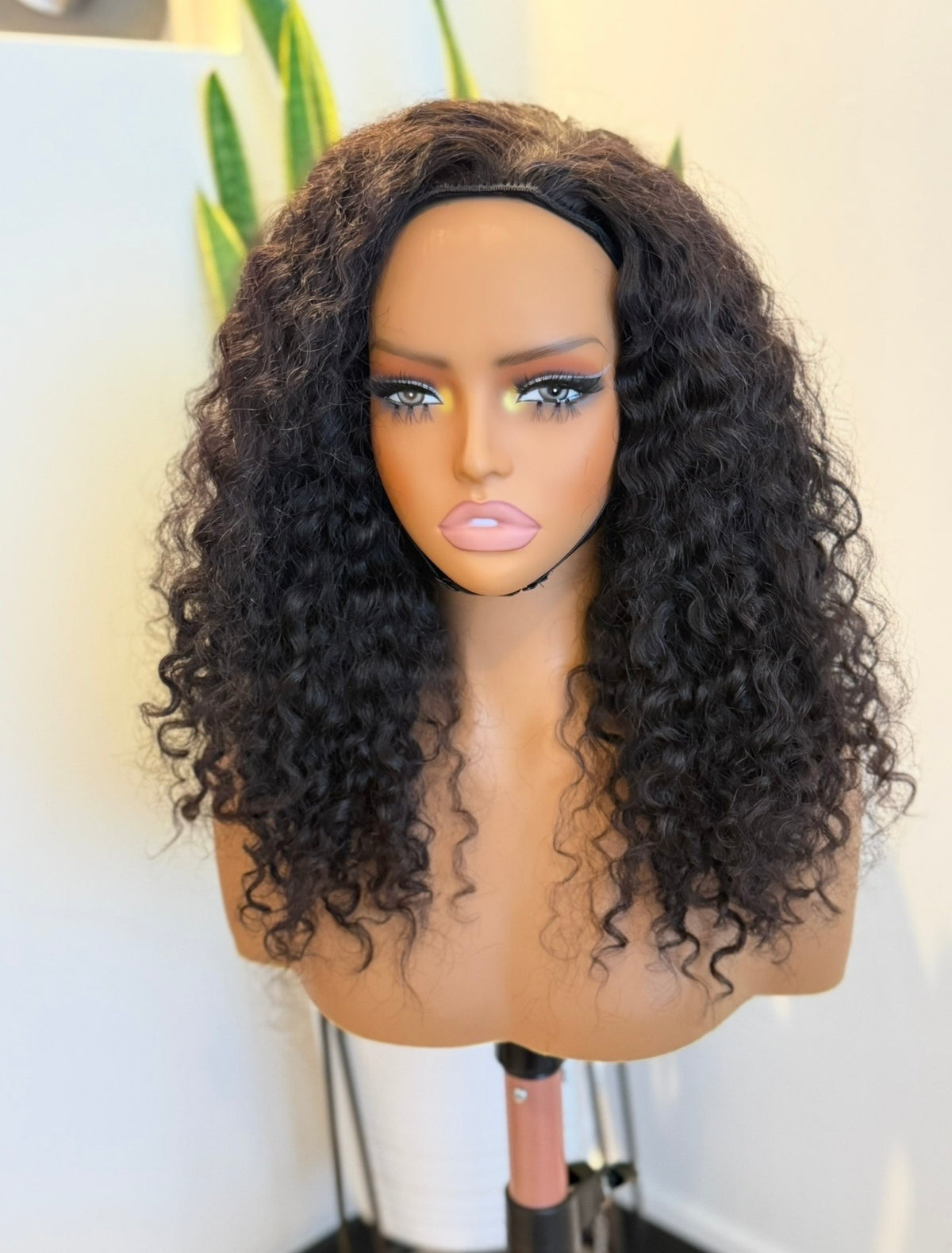 Burmese Curly Half Wig