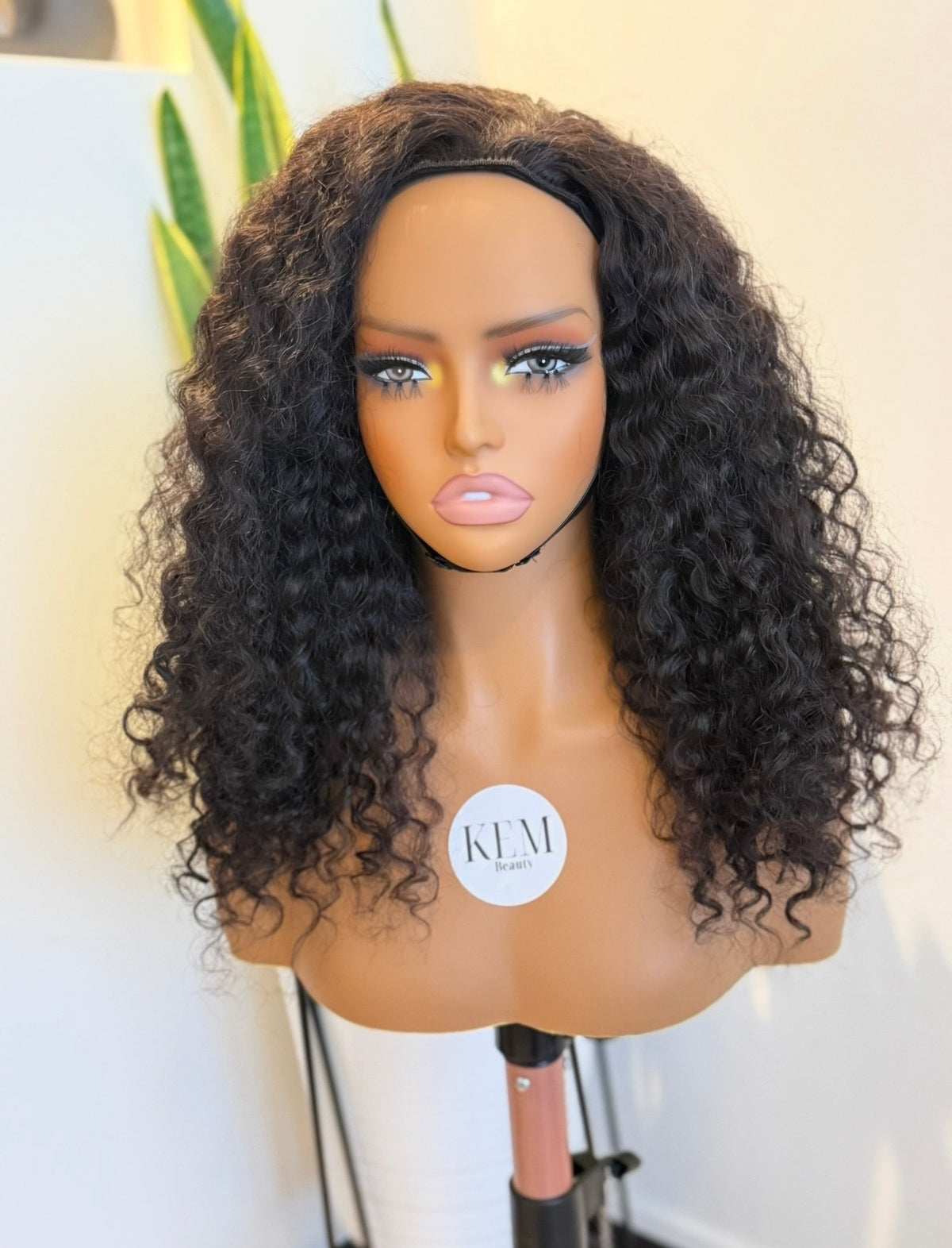 Burmese Curly Half Wig